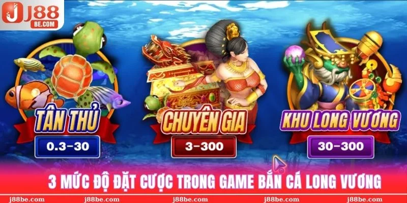 Hệ thống game chia ra 3 mức cược khác nhau để phù hợp cho nhiều khách hàng lựa chọn